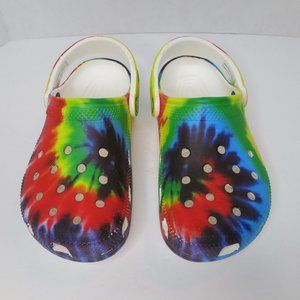 Crocs Classic Clogs Graphic Tie Dye Women Size 6 Men Size 4